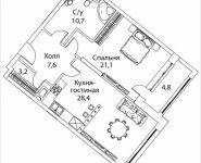 1-комнатная квартира площадью 75 кв.м, Погодинская улица, 2/3 стр 1,2,3,4, корп.1 | цена 53 617 600 руб. | www.metrprice.ru