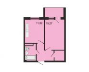 1-комнатная квартира площадью 39.5 кв.м,  | цена 2 586 201 руб. | www.metrprice.ru