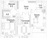 2-комнатная квартира площадью 100 кв.м, Малая Пироговская, 8 | цена 84 047 650 руб. | www.metrprice.ru