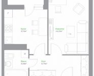 1-комнатная квартира площадью 36.18 кв.м, Володарское шоссе, 22, корп.22 | цена 2 808 363 руб. | www.metrprice.ru