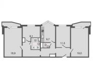 4-комнатная квартира площадью 89.5 кв.м, Авиаторов ул, д. 5, корп. 6 | цена 9 981 000 руб. | www.metrprice.ru