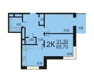 2-комнатная квартира площадью 65 кв.м, Внутренний пр., 8С3 | цена 12 943 360 руб. | www.metrprice.ru