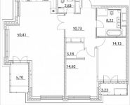 3-комнатная квартира площадью 108.89 кв.м, Лазоревый пр., 3 | цена 30 489 200 руб. | www.metrprice.ru