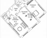 2-комнатная квартира площадью 113 кв.м, Погодинская улица, 2/3 стр 1,2,3,4, корп.1 | цена 77 066 000 руб. | www.metrprice.ru