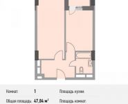 1-комнатная квартира площадью 47.3 кв.м, Береговой пр., ВЛ5 | цена 10 831 700 руб. | www.metrprice.ru