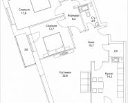 3-комнатная квартира площадью 96 кв.м, Шелепихинская набережная, влд 34, корп.2 | цена 30 624 000 руб. | www.metrprice.ru