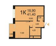 1-комнатная квартира площадью 41 кв.м, Внутренний пр., 8С2 | цена 7 791 901 руб. | www.metrprice.ru