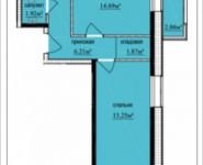 2-комнатная квартира площадью 44.99 кв.м, Октябрьская, к6 | цена 4 575 500 руб. | www.metrprice.ru