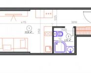 1-комнатная квартира площадью 20 кв.м, Олимпийская улица, 1к1 | цена 2 100 000 руб. | www.metrprice.ru