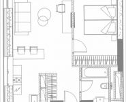 2-комнатная квартира площадью 40.02 кв.м, 1-я улица Леонова, 1 | цена 7 015 065 руб. | www.metrprice.ru