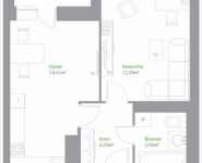 1-комнатная квартира площадью 35.86 кв.м, Володарское шоссе, 22, корп.22 | цена 2 956 621 руб. | www.metrprice.ru