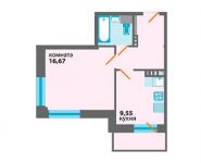 1-комнатная квартира площадью 39 кв.м, Пограничная ул. | цена 3 780 090 руб. | www.metrprice.ru