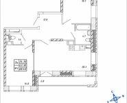 2-комнатная квартира площадью 68.4 кв.м, Дружбы, 38 | цена 5 790 744 руб. | www.metrprice.ru