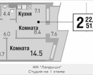 2-комнатная квартира площадью 51.7 кв.м, Саморы Машела, 5 | цена 7 470 650 руб. | www.metrprice.ru