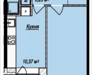 1-комнатная квартира площадью 37.55 кв.м, Октябрьская, к7 | цена 3 565 928 руб. | www.metrprice.ru