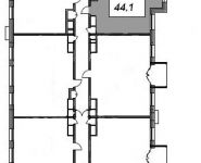 1-комнатная квартира площадью 45 кв.м, Рязанский переулок , д. 13 | цена 14 682 360 руб. | www.metrprice.ru