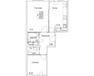 2-комнатная квартира площадью 56.54 кв.м, 2-я Муравская | цена 7 534 384 руб. | www.metrprice.ru