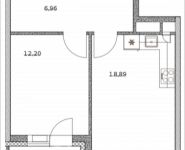 2-комнатная квартира площадью 46.06 кв.м, Лазоревый пр., 3 | цена 7 984 316 руб. | www.metrprice.ru