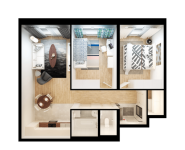 2-комнатная квартира площадью 60.1 кв.м,  | цена 7 296 140 руб. | www.metrprice.ru