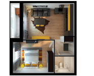 1-комнатная квартира площадью 46 кв.м,  | цена 7 521 000 руб. | www.metrprice.ru