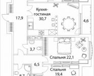 3-комнатная квартира площадью 152 кв.м, Погодинская улица, 4 | цена 120 433 150 руб. | www.metrprice.ru