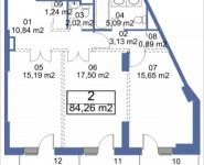 2-комнатная квартира площадью 84.26 кв.м, Кудрявцева, IV | цена 9 539 601 руб. | www.metrprice.ru