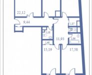4-комнатная квартира площадью 145.3 кв.м, Кудрявцева, 14 | цена 14 747 950 руб. | www.metrprice.ru