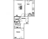 2-комнатная квартира площадью 55.95 кв.м, 2-я Муравская | цена 7 134 296 руб. | www.metrprice.ru
