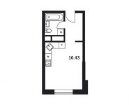 1-комнатная квартира площадью 24.9 кв.м,  | цена 3 147 520 руб. | www.metrprice.ru