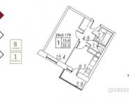 1-комнатная квартира площадью 33.5 кв.м, Парковая ул, 22 | цена 3 300 000 руб. | www.metrprice.ru