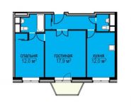 2-комнатная квартира площадью 56 кв.м, Ясная ул., 7 | цена 4 085 944 руб. | www.metrprice.ru