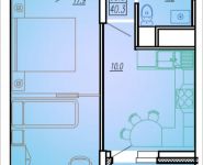 1-комнатная квартира площадью 40.3 кв.м, Ак. Каргина, 23, корп.2 | цена 3 546 400 руб. | www.metrprice.ru