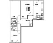 3-комнатная квартира площадью 72.73 кв.м, 2-я Муравская | цена 9 530 539 руб. | www.metrprice.ru