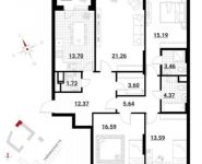 4-комнатная квартира площадью 112.8 кв.м, ул Тайнинская, д. 9к 4 | цена 17 419 027 руб. | www.metrprice.ru
