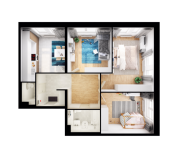 3-комнатная квартира площадью 73.6 кв.м, Георгиевский пр-кт, 33к1 | цена 9 729 920 руб. | www.metrprice.ru