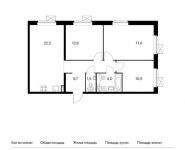 3-комнатная квартира площадью 78.5 кв.м, Люблинская ул, 72к22 | цена 10 534 700 руб. | www.metrprice.ru