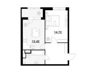1-комнатная квартира площадью 46.67 кв.м, Тайнинская ул, 11 | цена 7 713 781 руб. | www.metrprice.ru