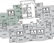 2-комнатная квартира площадью 68 кв.м в Микрорайон "1 Мая, корпус 4", 1 Мая мкр, 24 | цена 6 930 000 руб. | www.metrprice.ru