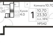 1-комнатная квартира площадью 23.3 кв.м, Косинское шоссе, д.1 | цена 2 056 225 руб. | www.metrprice.ru
