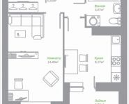 1-комнатная квартира площадью 35.58 кв.м, Володарское шоссе, 28 | цена 2 800 252 руб. | www.metrprice.ru