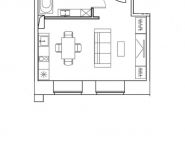 1-комнатная квартира площадью 31.8 кв.м в Лофт-проект "Kleinhouse", Красносельская Нижн. улица, д.35 | цена 11 038 633 руб. | www.metrprice.ru