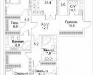 4-комнатная квартира площадью 187 кв.м, Малая Пироговская, 8 | цена 133 642 080 руб. | www.metrprice.ru