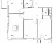 3-комнатная квартира площадью 85.21 кв.м, Лазоревый пр., 3 | цена 18 886 540 руб. | www.metrprice.ru