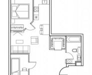 3-комнатная квартира площадью 55.2 кв.м в Лофт-проект "Kleinhouse",  | цена 12 379 143 руб. | www.metrprice.ru
