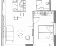 2-комнатная квартира площадью 40.01 кв.м, 1-я улица Леонова, 1 | цена 7 395 048 руб. | www.metrprice.ru