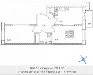 2-комнатная квартира площадью 59.1 кв.м, Дружбы, 48 | цена 4 993 950 руб. | www.metrprice.ru