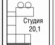 1-комнатная квартира площадью 24 кв.м, 3-й Силикатный проезд, вл. 4, корп. 2 | цена 4 705 690 руб. | www.metrprice.ru