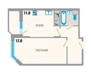 1-комнатная квартира площадью 42.4 кв.м, Северная ул., 10 | цена 2 883 200 руб. | www.metrprice.ru