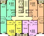 2-комнатная квартира площадью 61.5 кв.м, 1 Мая 1-й пер., 3 | цена 2 764 000 руб. | www.metrprice.ru