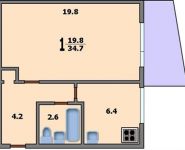 1-комнатная квартира площадью 31 кв.м, Софьи Ковалевской ул., 4 | цена 5 220 000 руб. | www.metrprice.ru